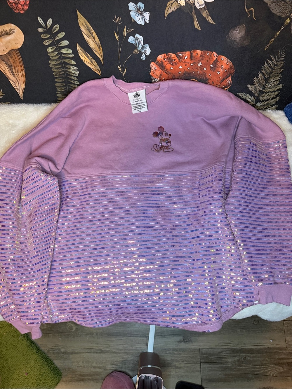 Disney vacation club Sequin Crewneck Sweater